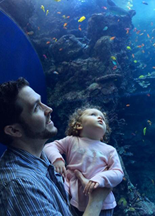 Justin and Emerson at the Georgia Aquarium - Thumbnail